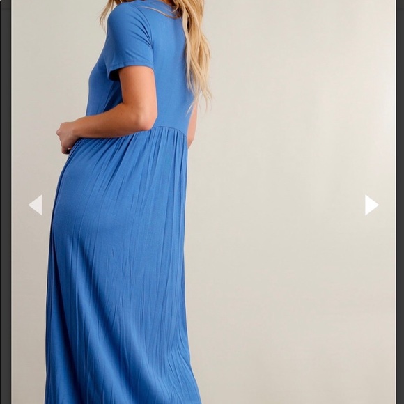 SALE 👗 Blue Maxi Dress 💕😍 - Picture 3 of 4